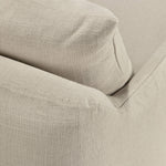 Weave lounge chair - Bone fabric - removable cover White Cliff Studio Lounge Chair