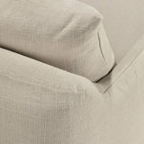 Weave lounge chair - Bone fabric - removable cover White Cliff Studio Lounge Chair