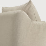 Weave lounge chair - Bone fabric - removable cover White Cliff Studio Lounge Chair