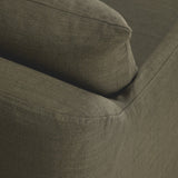 Weave lounge chair - Green fabric - removable cover White Cliff Studio Lounge Chair