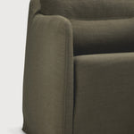Weave lounge chair - Green fabric - removable cover White Cliff Studio Lounge Chair