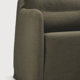 Weave lounge chair - Green fabric - removable cover White Cliff Studio Lounge Chair