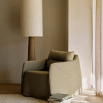 Weave lounge chair - Green fabric - removable cover White Cliff Studio Lounge Chair