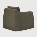 Weave lounge chair - Green fabric - removable cover White Cliff Studio Lounge Chair