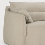 Weave sofa - Bone fabric - 3 seater - removable cover White Cliff Studio Sofa
