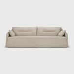 Weave sofa - Bone fabric - 3 seater - removable cover White Cliff Studio Sofa