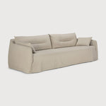 Weave sofa - Bone fabric - 3 seater - removable cover White Cliff Studio Sofa