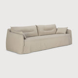 Weave sofa - Bone fabric - 3 seater - removable cover White Cliff Studio Sofa