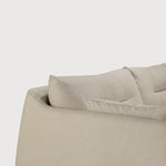 Weave sofa - Bone fabric - 3 seater - removable cover White Cliff Studio Sofa