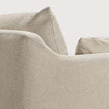 Weave sofa - Bone fabric - 3 seater - removable cover White Cliff Studio Sofa