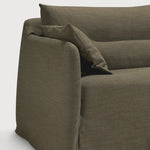 Weave sofa - Green fabric - 3 seater - removable cover White Cliff Studio Sofa