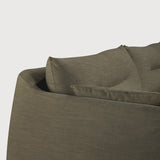 Weave sofa - Green fabric - 3 seater - removable cover White Cliff Studio Sofa