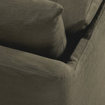 Weave sofa - Green fabric - 3 seater - removable cover White Cliff Studio Sofa