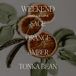 Weekend Soy Candle - Tan Matte Jar - 15 oz White Cliff Studio Candles and Candle Accessories