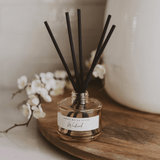 Weekend Tinted Glass Jar Reed Diffuser White Cliff Studio Reed Diffusers