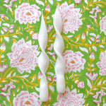 White Cotton Swirl Candles – Pack of 2 White Cliff Studio Candles