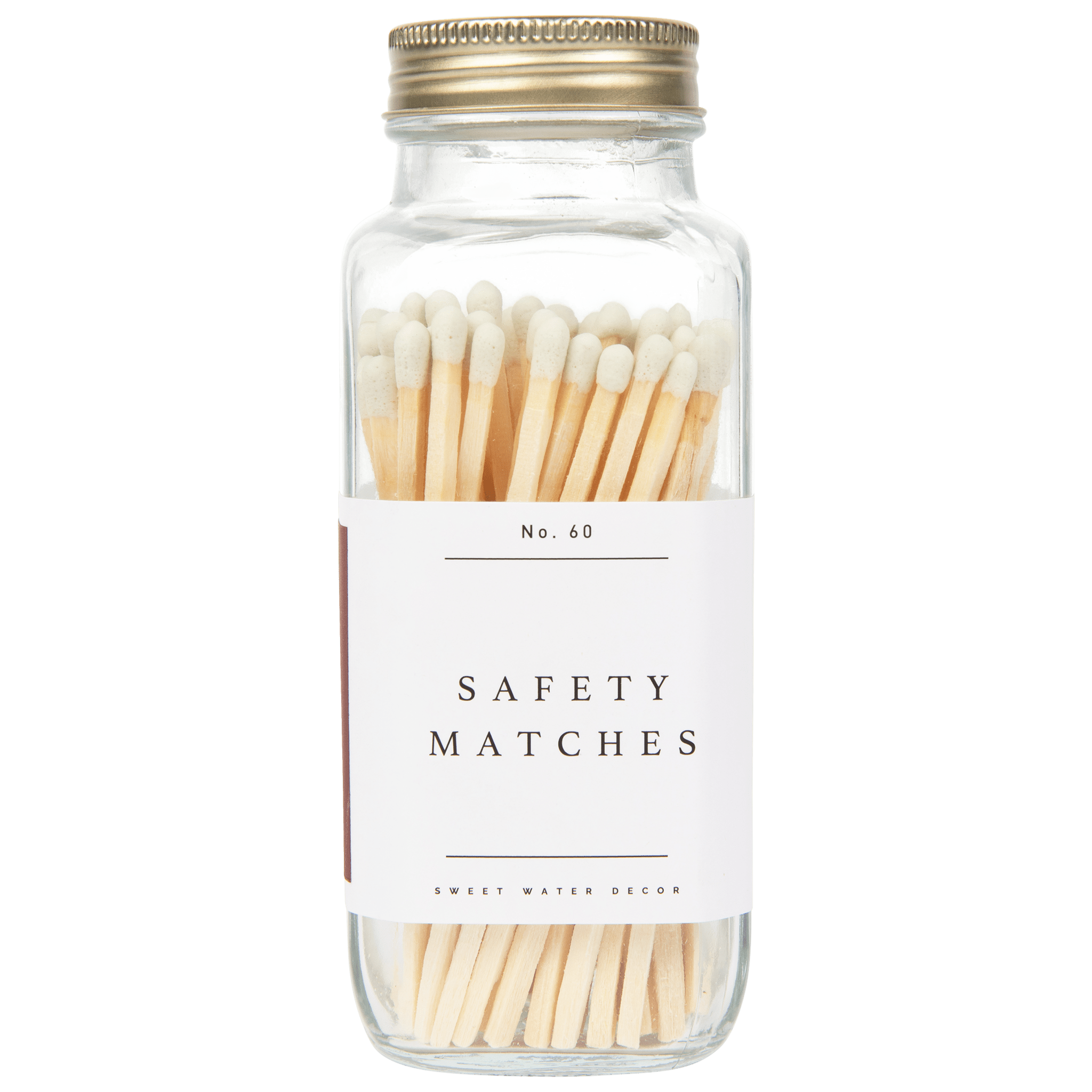 White Tip Safety Matches - 60 Count, 3.75" White Cliff Studio Candles and Candle Accessories