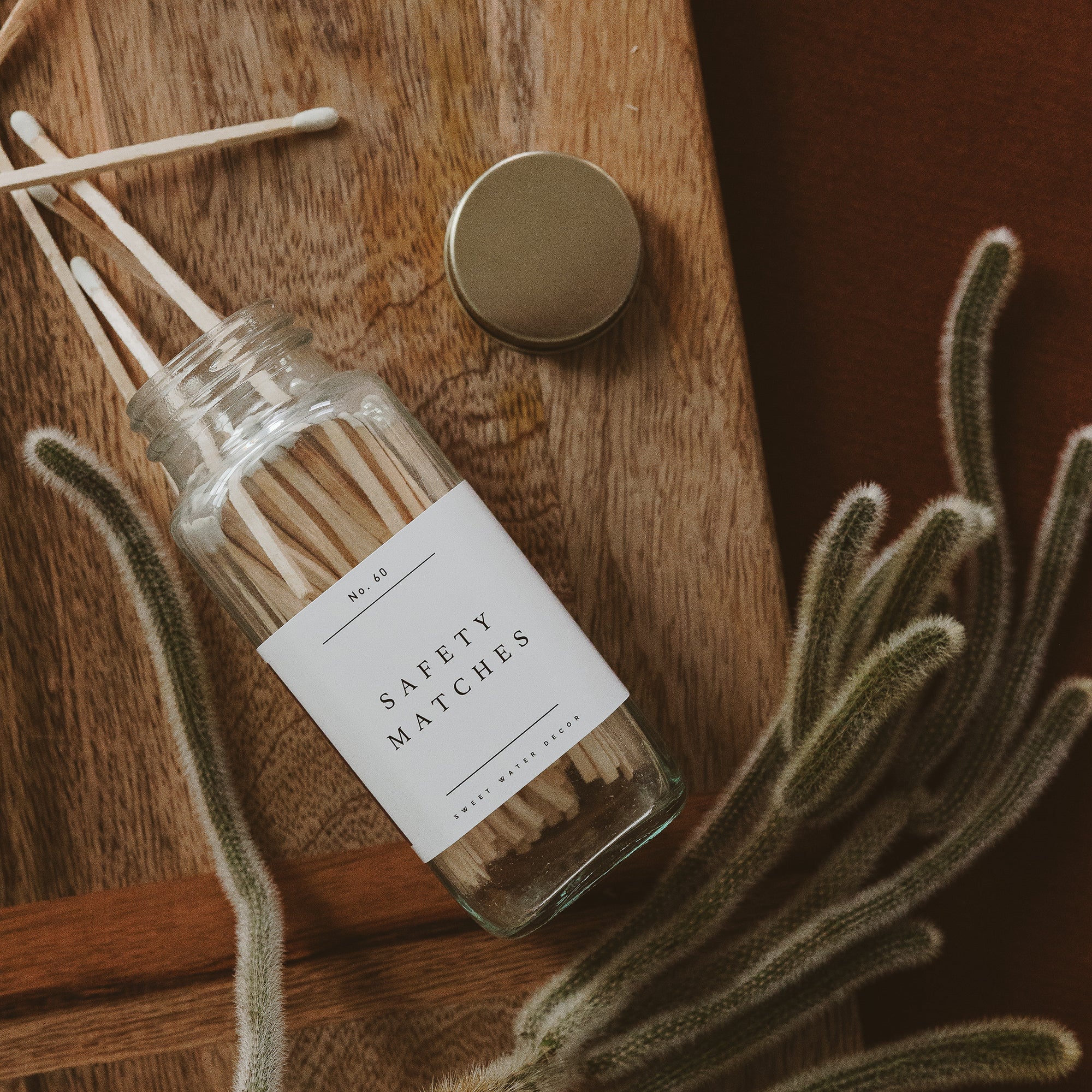 White Tip Safety Matches - 60 Count, 3.75" White Cliff Studio Candles and Candle Accessories