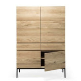 Whitebird cupboard - varnished oak - 1 door - 1 drawer White Cliff Studio Cab inet