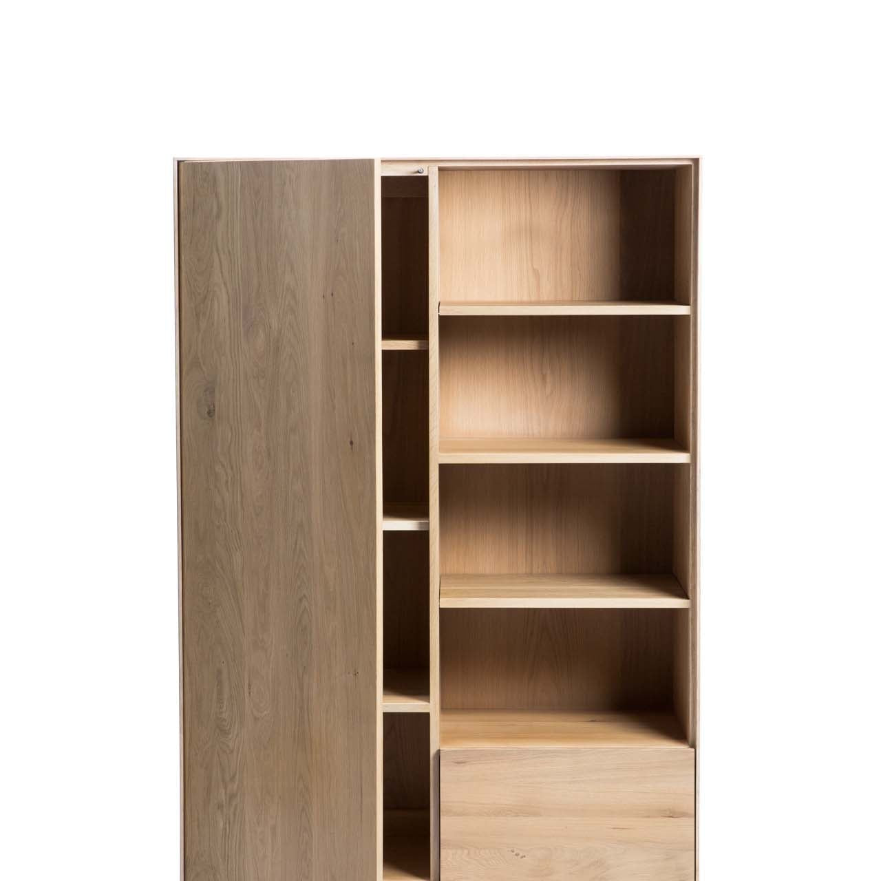 Whitebird cupboard - varnished oak - 1 door - 1 drawer White Cliff Studio Cab inet