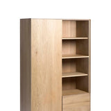 Whitebird cupboard - varnished oak - 1 door - 1 drawer White Cliff Studio Cab inet