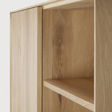 Whitebird cupboard - varnished oak - 1 door - 1 drawer White Cliff Studio Cab inet