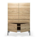 Whitebird cupboard - varnished oak - 1 door - 1 drawer White Cliff Studio Cab inet