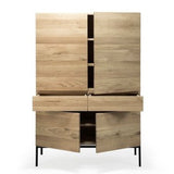 Whitebird cupboard - varnished oak - 1 door - 1 drawer White Cliff Studio Cab inet