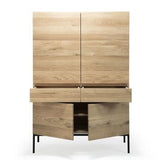 Whitebird cupboard - varnished oak - 1 door - 1 drawer White Cliff Studio Cab inet