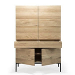 Whitebird cupboard - varnished oak - 1 door - 1 drawer White Cliff Studio Cab inet