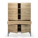 Whitebird cupboard - varnished oak - 1 door - 1 drawer White Cliff Studio Cab inet