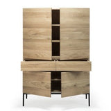 Whitebird cupboard - varnished oak - 1 door - 1 drawer White Cliff Studio Cab inet