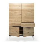 Whitebird cupboard - varnished oak - 1 door - 1 drawer White Cliff Studio Cab inet