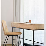 Whitebird desk - varnished oak - 2 drawers - rectangular White Cliff Studio Desk