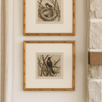 Wood Framed Wall Decor with Bird, Set of 2