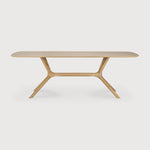 X dining table - oak - rectangular White Cliff Studio Dining Table