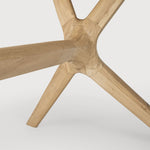 X dining table - oak - rectangular White Cliff Studio Dining Table