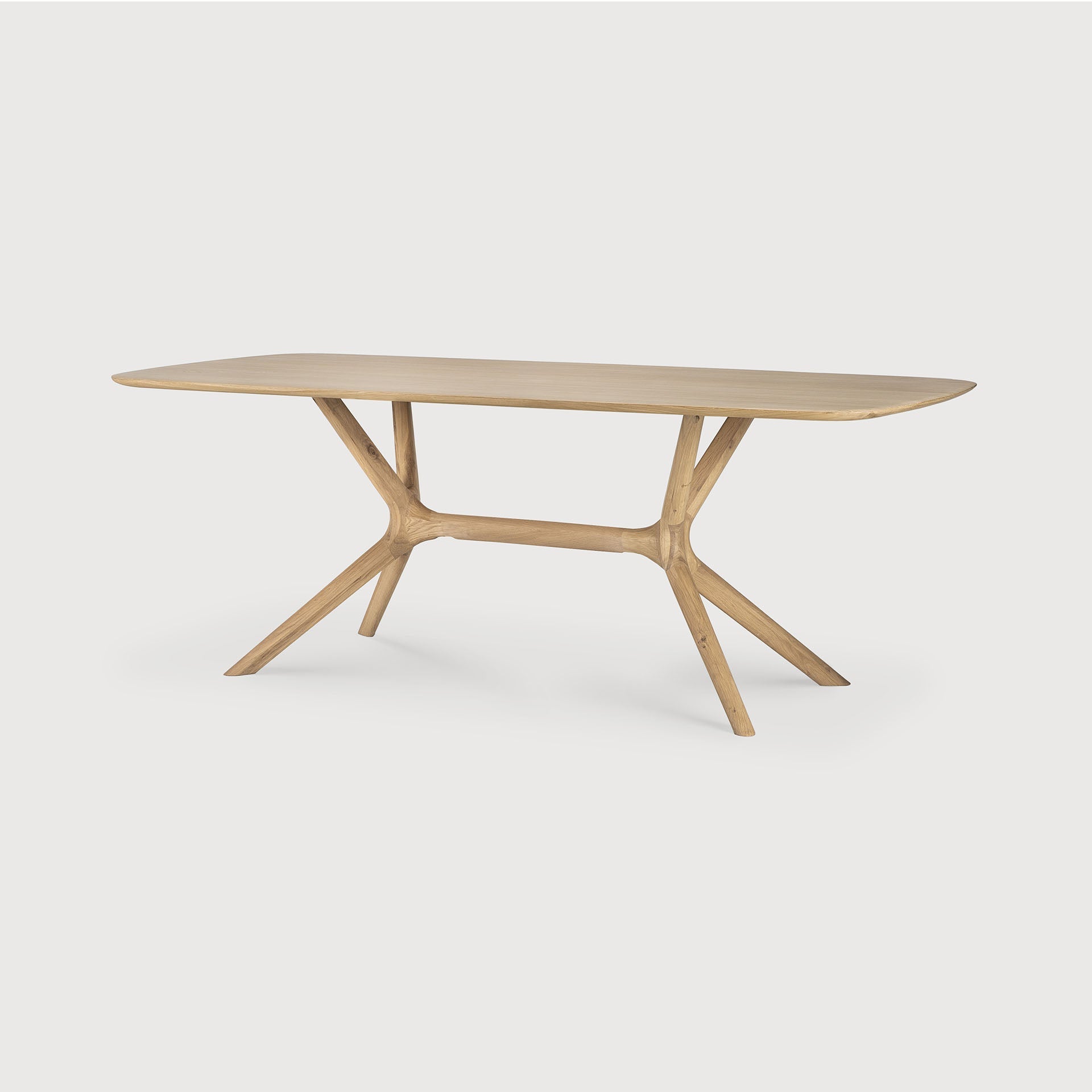 X dining table - oak - rectangular White Cliff Studio Dining Table