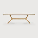 X dining table - oak - rectangular White Cliff Studio Dining Table