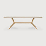 X dining table - oak - rectangular White Cliff Studio Dining Table
