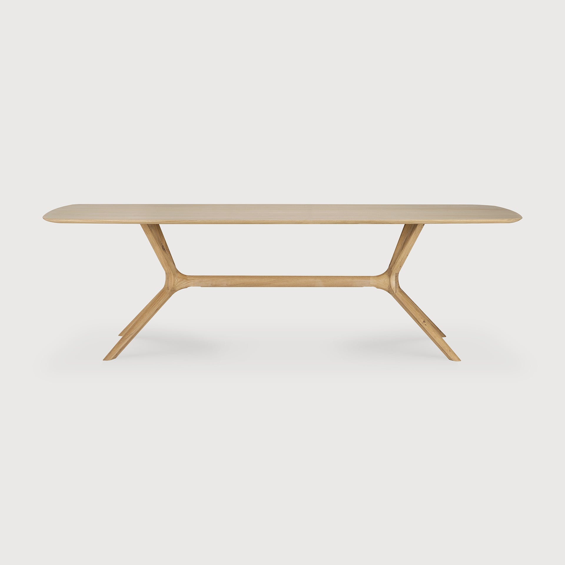 X dining table - oak - rectangular White Cliff Studio Dining Table