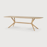 X dining table - oak - rectangular White Cliff Studio Dining Table