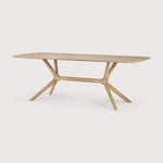 X dining table - oak - rectangular White Cliff Studio Dining Table