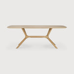 X dining table - oak - rectangular White Cliff Studio Dining Table