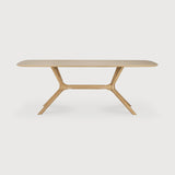 X dining table - oak - rectangular White Cliff Studio Dining Table