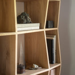 Z rack - oak - small White Cliff Studio Wall Shelf