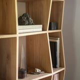 Z rack - oak - small White Cliff Studio Wall Shelf