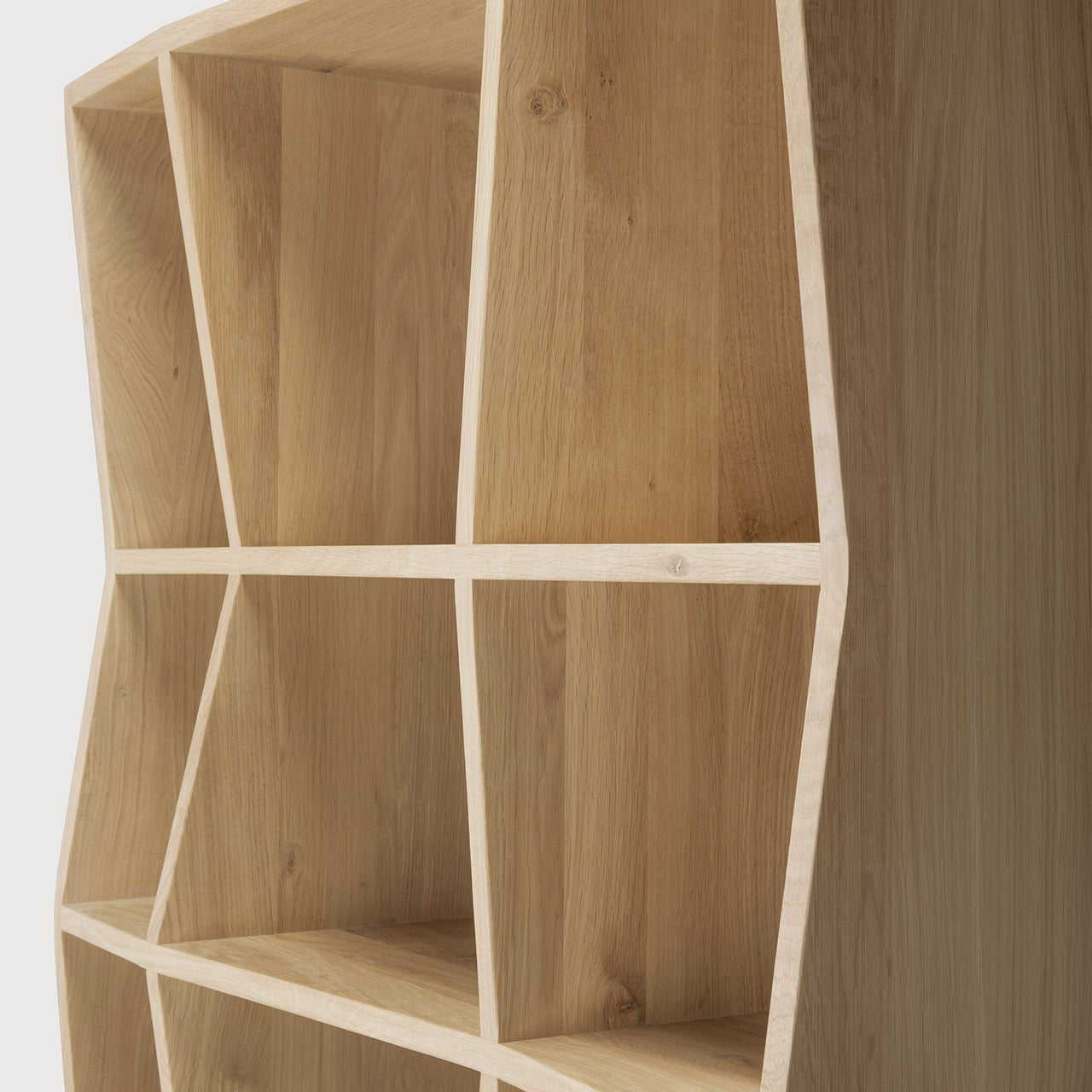 Z rack - oak - small White Cliff Studio Wall Shelf
