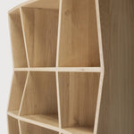 Z rack - oak - small White Cliff Studio Wall Shelf