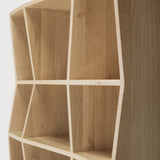 Z rack - oak - small White Cliff Studio Wall Shelf